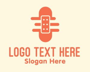 Orange Adhesive Bandage Logo