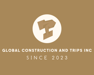 Tradesperson - Wood Log Carpenter Anvil logo design