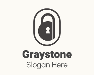 Gray - Gray Lock Badge logo design