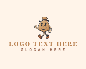 Token - Dollar Money Bag logo design