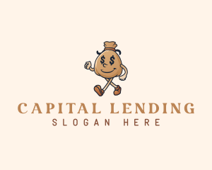 Lending - Dollar Money Bag logo design