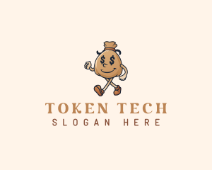 Token - Dollar Money Bag logo design