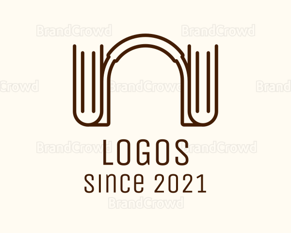 Brown Book Headphones Logo