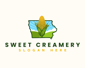 Iowa Sweet Corn Farm logo design