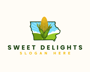 Iowa Sweet Corn Farm logo design