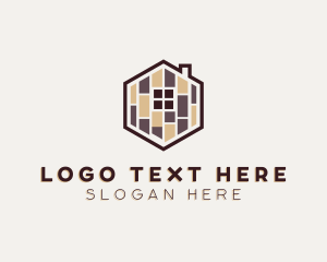 Home Depot - Floor Tiles Parquet logo design