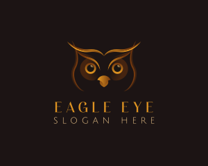 Owl Bird Eyes logo design