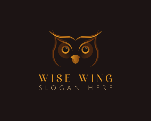 Owl Bird Eyes logo design