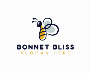 Bee Wings Letter B logo design