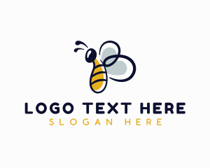 Bee Wings Letter B Logo