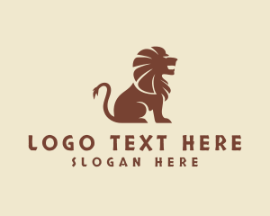Lion - Wild Safari Lion logo design