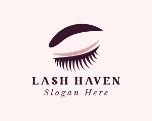 Beauty Makeup Eyelash logo design