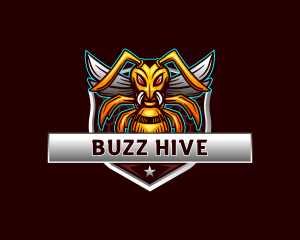 Hornet Shield Insect logo design