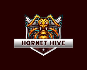 Hornet Shield Insect logo design