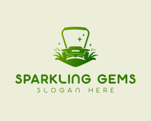 Gardener Sparkling Lawn Mower logo design