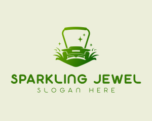 Gardener Sparkling Lawn Mower logo design