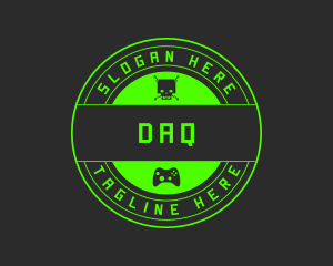 Player - Green Gaming Skull logo design