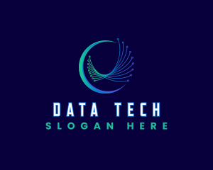 Data - Network Data Programming logo design