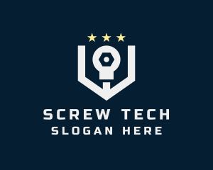 Industrial Handyman Screw logo design