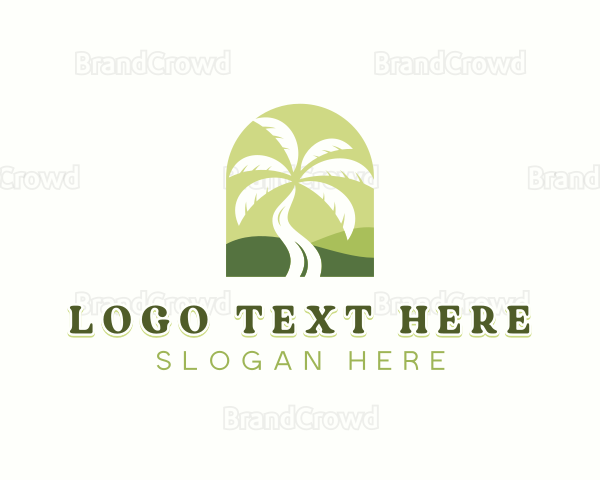 Palm Tree Planting Logo