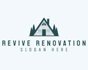 Renovation - Cabin Roof Renovation logo design