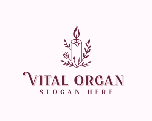 Organic Scented Candle logo design