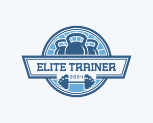 Gym Weights Training Logo