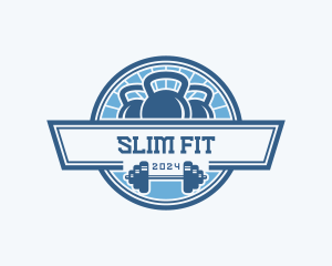 Gym Weights Crossfit logo design