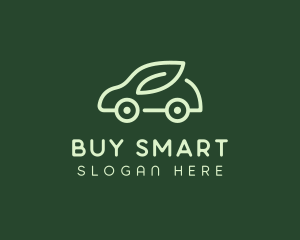 Green Eco Car logo design