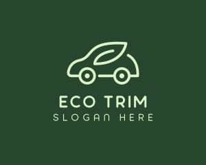 Green Eco Car logo design