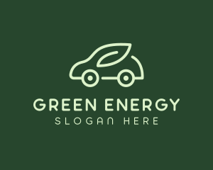 Green Eco Car logo design