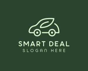 Green Eco Car logo design