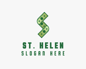 Money Cash Letter S logo design