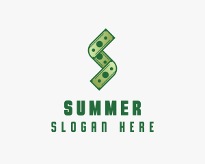 Money Cash Letter S logo design