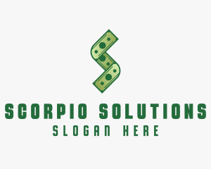 Money Cash Letter S logo design