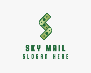 Money Cash Letter S logo design