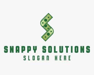 Money Cash Letter S logo design