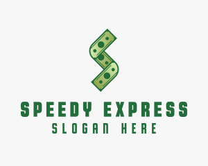 Money Cash Letter S logo design