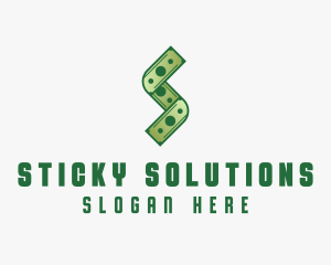 Money Cash Letter S logo design