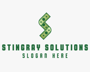 Money Cash Letter S logo design