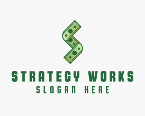 Money Cash Letter S logo design