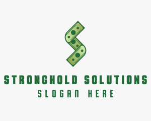 Money Cash Letter S logo design