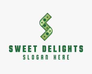 Money Cash Letter S logo design