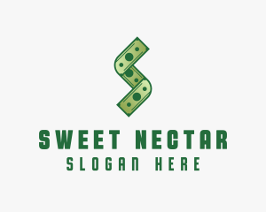 Money Cash Letter S logo design