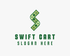 Money Cash Letter S logo design