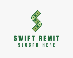 Remittance - Money Cash Letter S logo design