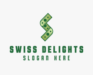 Money Cash Letter S logo design