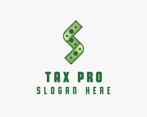 Tax - Money Cash Letter S logo design