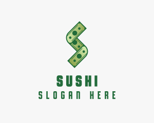 Money Cash Letter S logo design