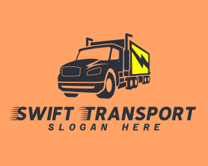 Express Transportation Truck logo design